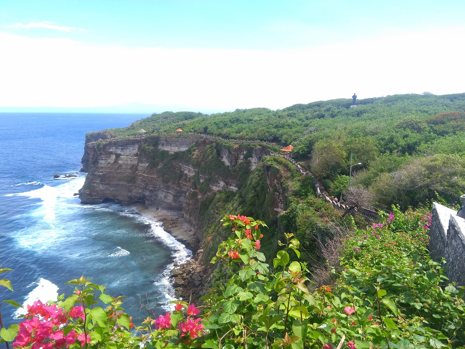 The cliffs and sea at Uluwatu, Bali
