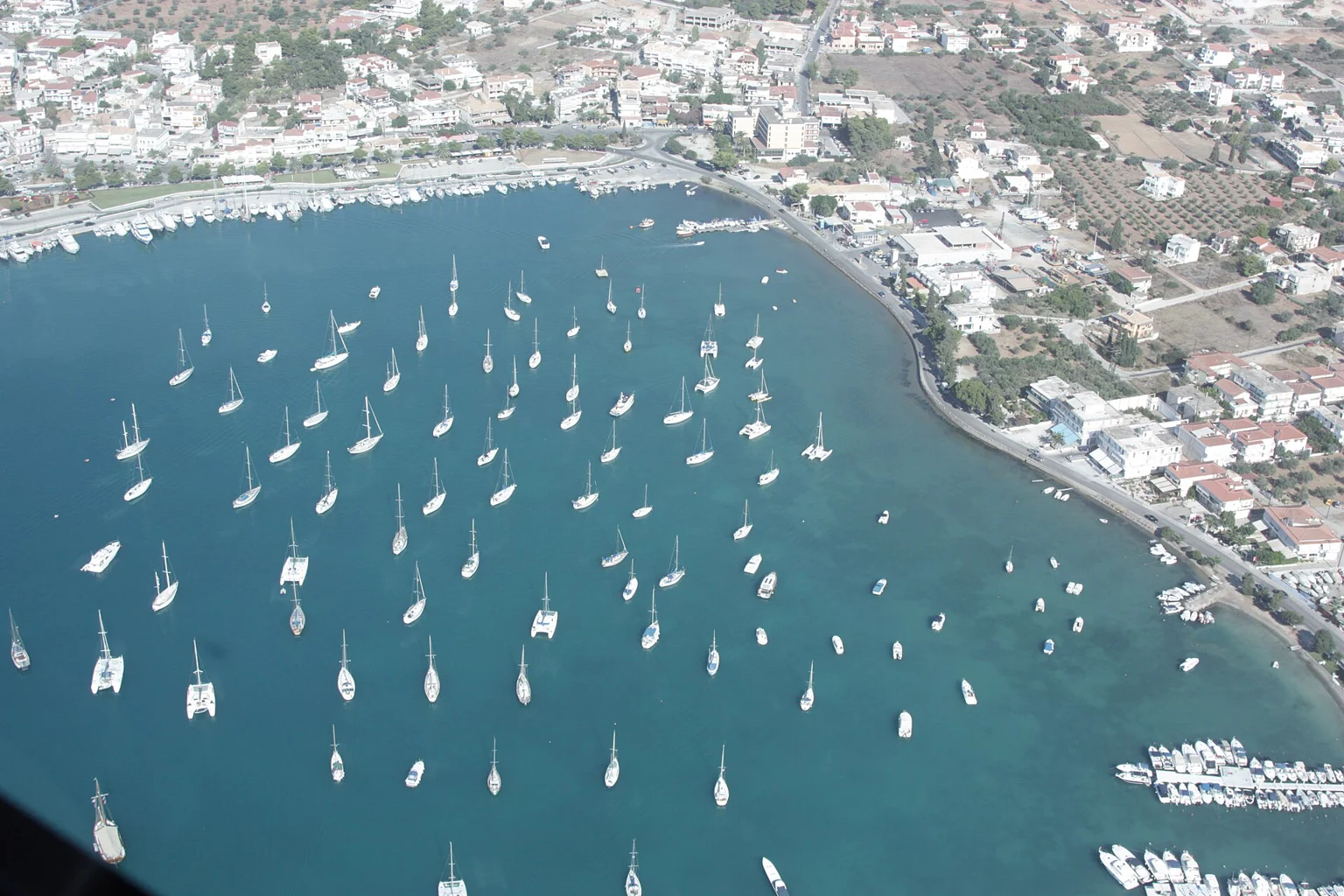 Porto Heli harbour and coastline, Peloponnese