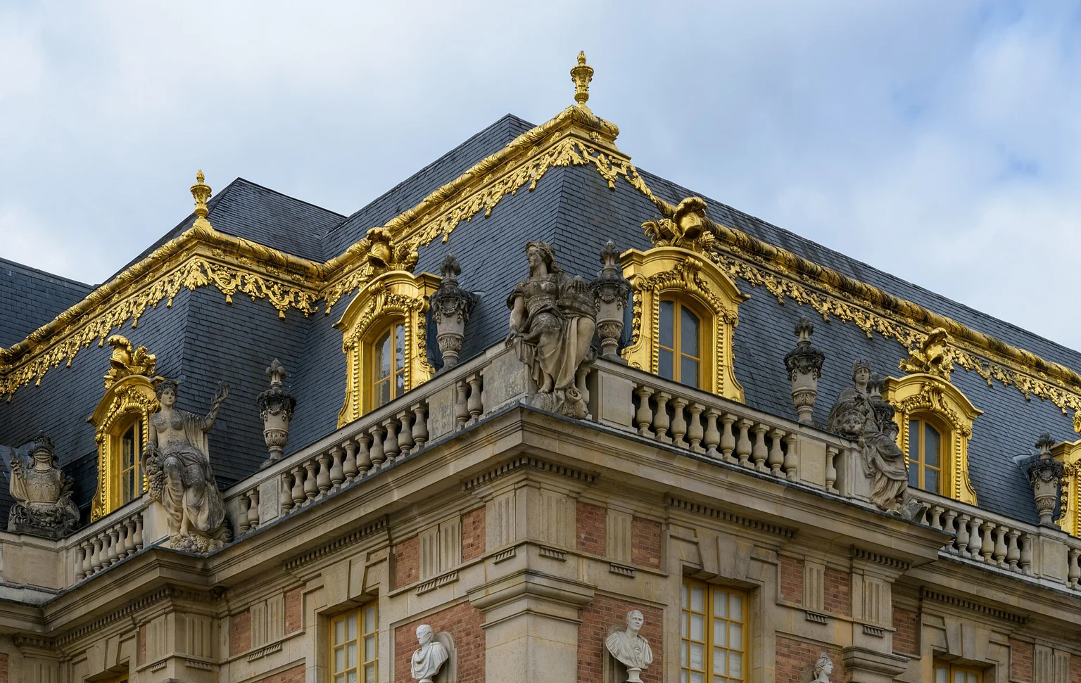 Architectural detail on the Palace of Versailles